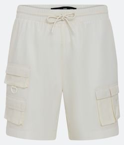 Bermuda Cargo em Rip Stop com Bolsos Táticos