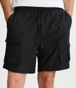 Bermuda Cargo em Rip Stop com Bolsos Táticos