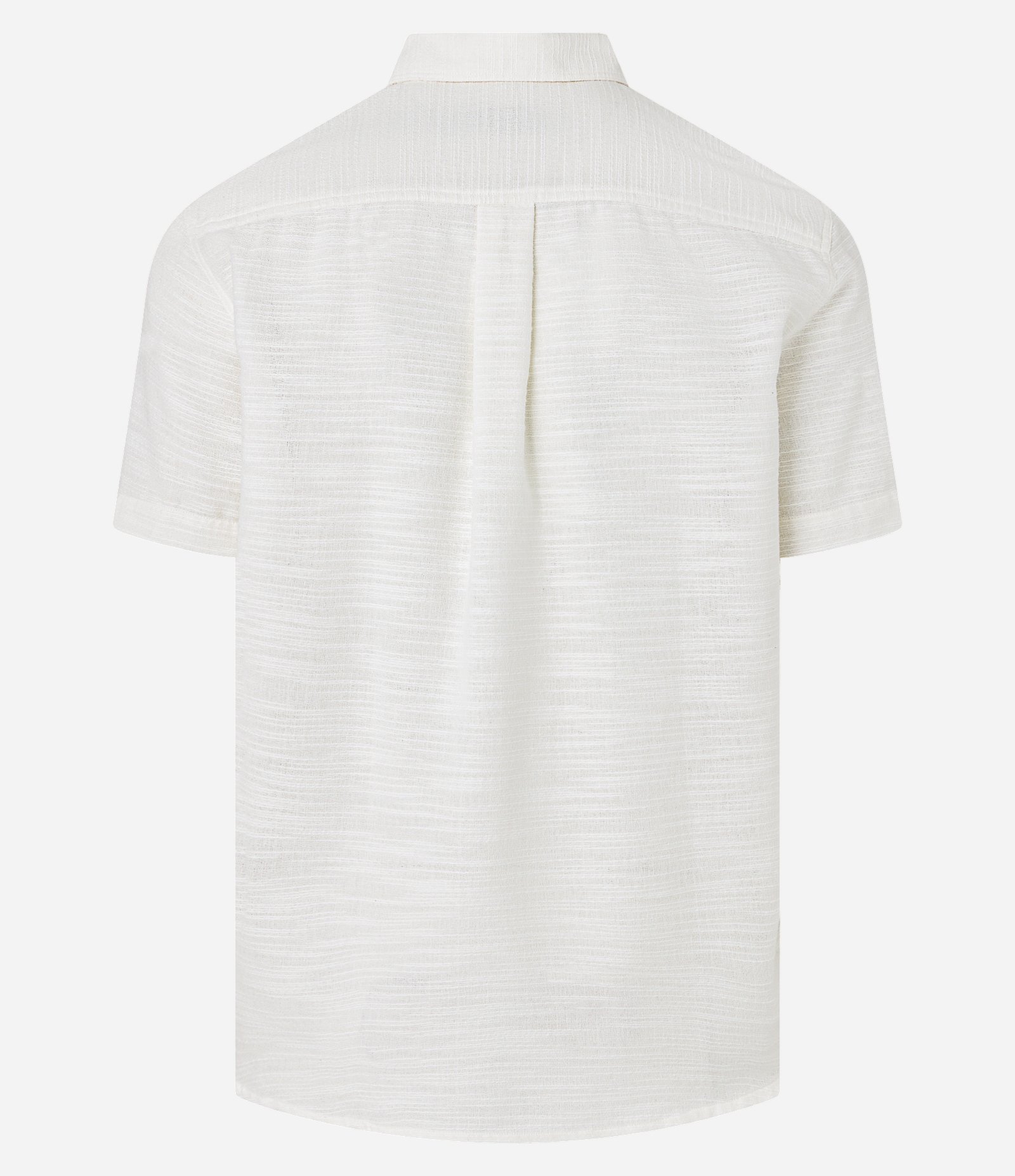 Camisa Comfort em Algodão Texturizado com Listras Off White 7