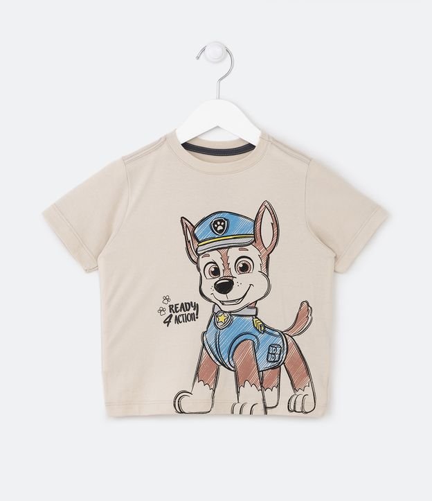 Camiseta Infantil com Estampa Chase Patrulha Canina - Tam 2 a 5 Anos