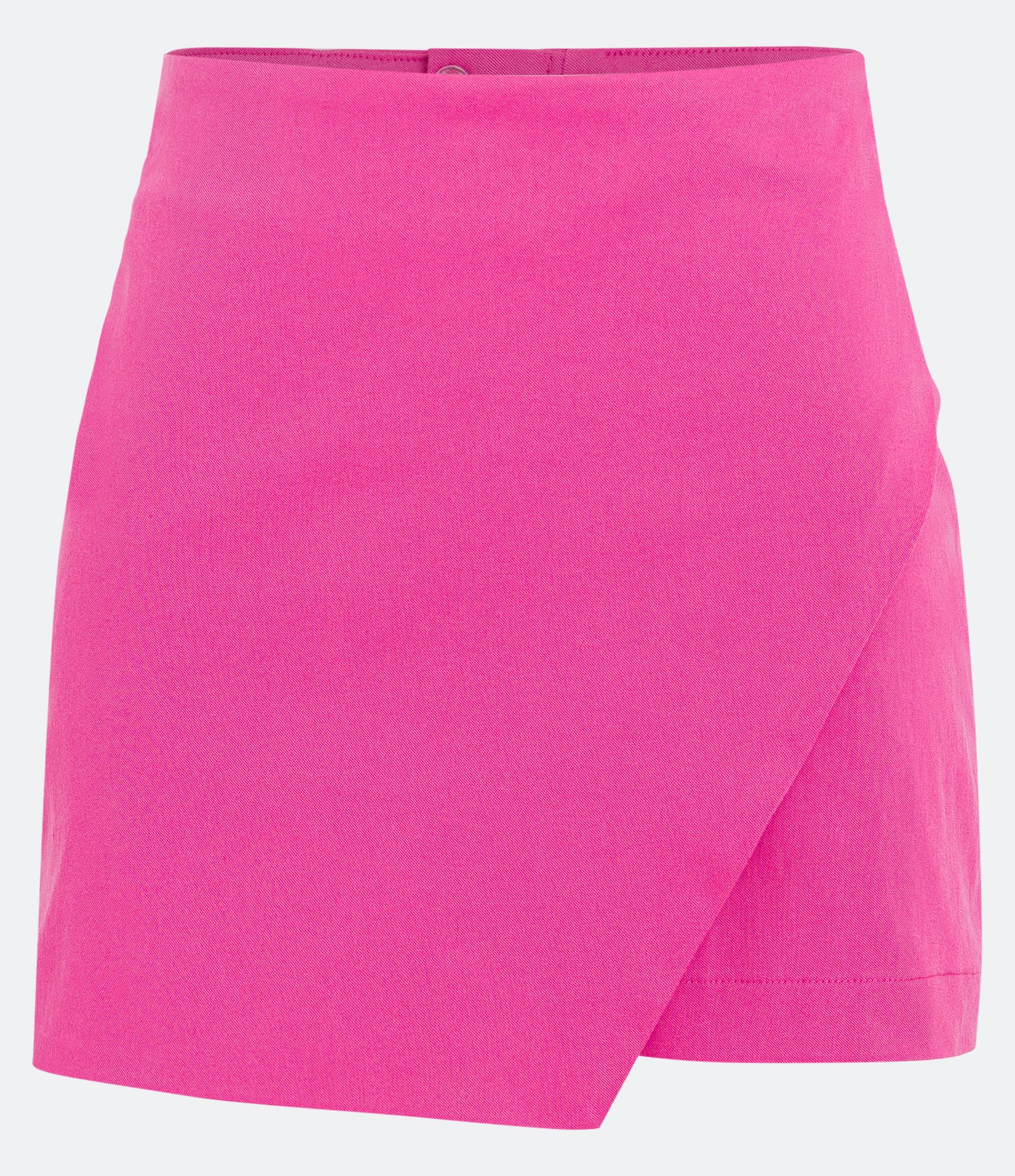 Short Saia Alfaiataria em Crepe com Fenda e Transpasse Assimétrico Rosa 5