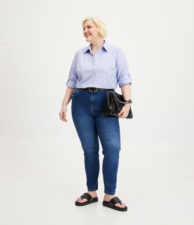 Pantalón Skinny Jeans Curve & Plus Size Azul 1