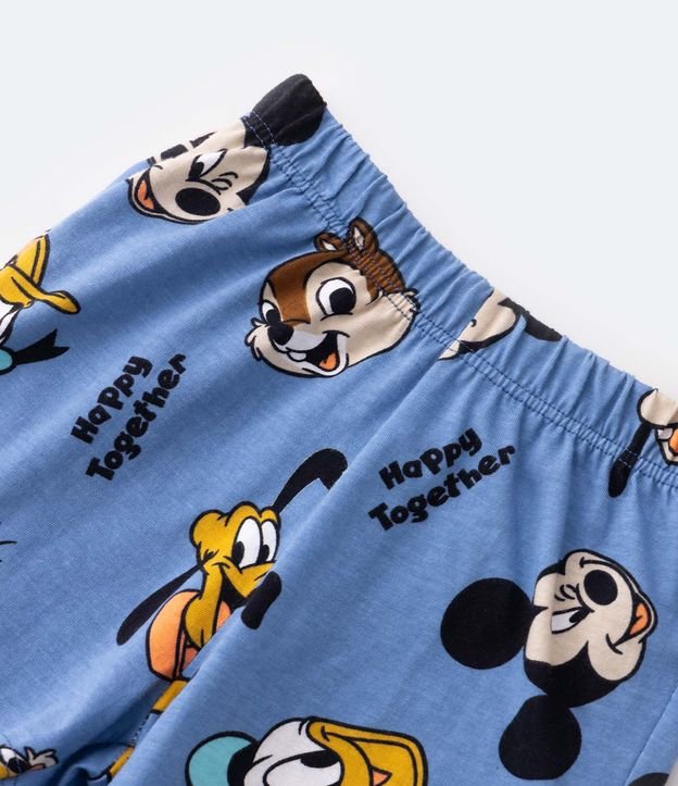 Pijama Corto Infantil con Estampado Chip y Dale - Talle 2 a 4 años Amarillo 4