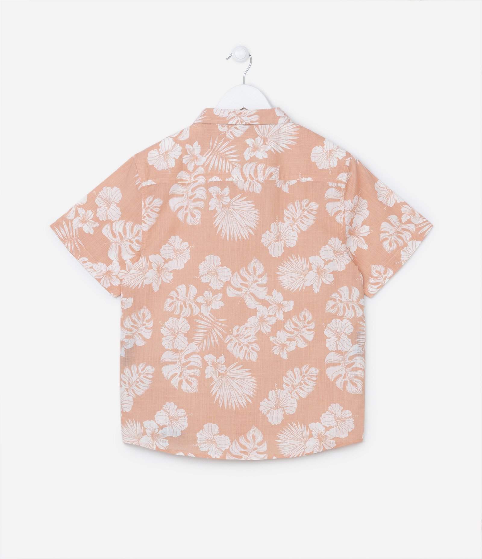 Camisa Manga Curta Infantil com Estampa Floral - Tam 5 a 14 anos Rosé 2