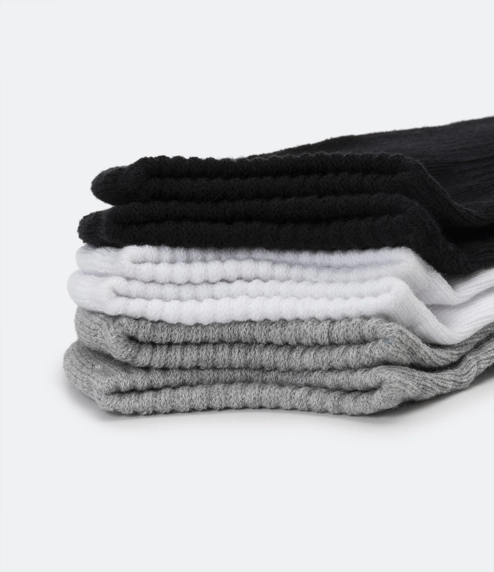 Kit 03 Meias Invisíveis Esportiva em Algodão com Sola Atoalhada Cinza/ Branco/ Preto 4