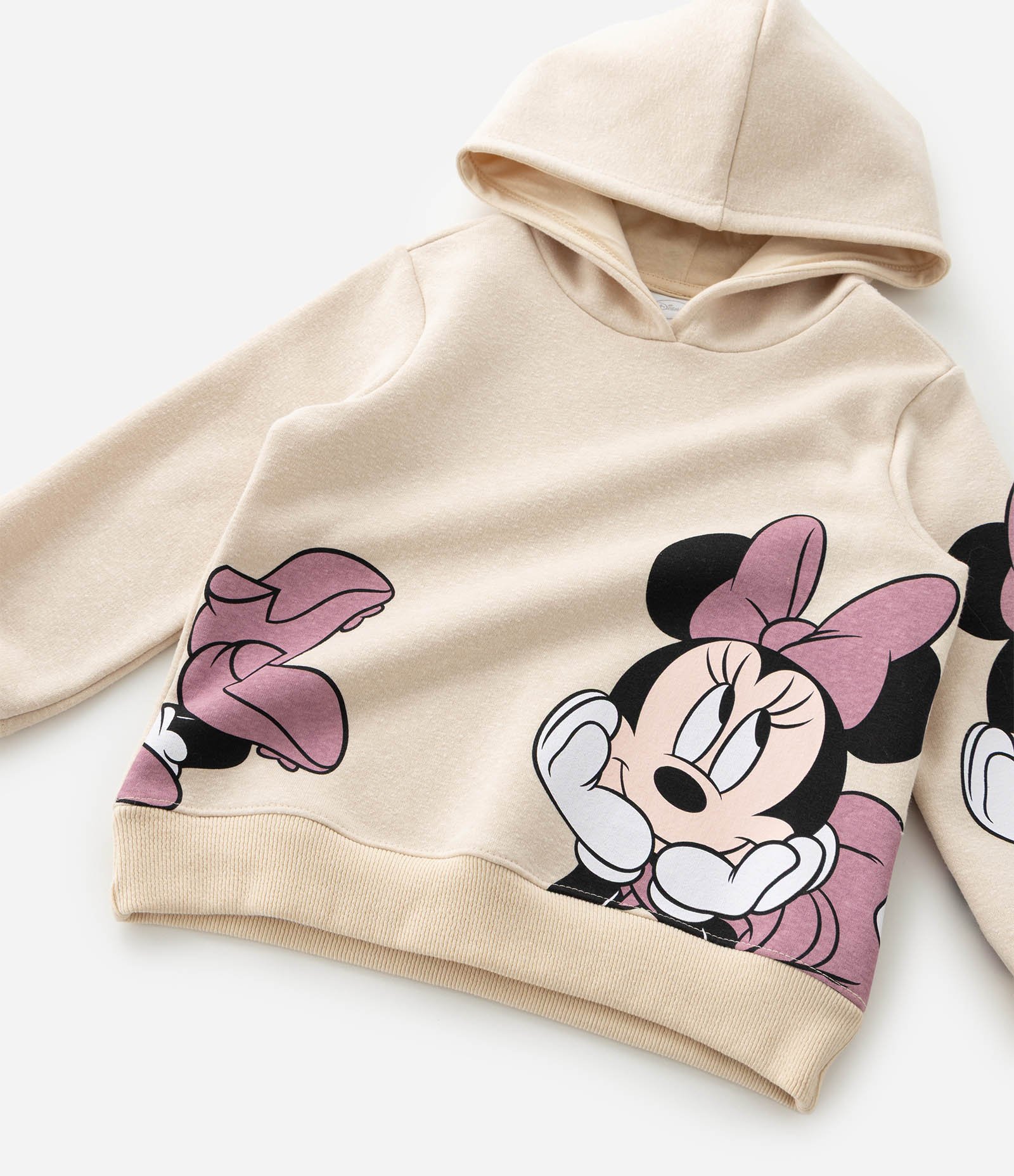 Conjunto Infantil com Forro Quentinho e Estampa Minnie - Tam 2 a 6 Anos Bege 4