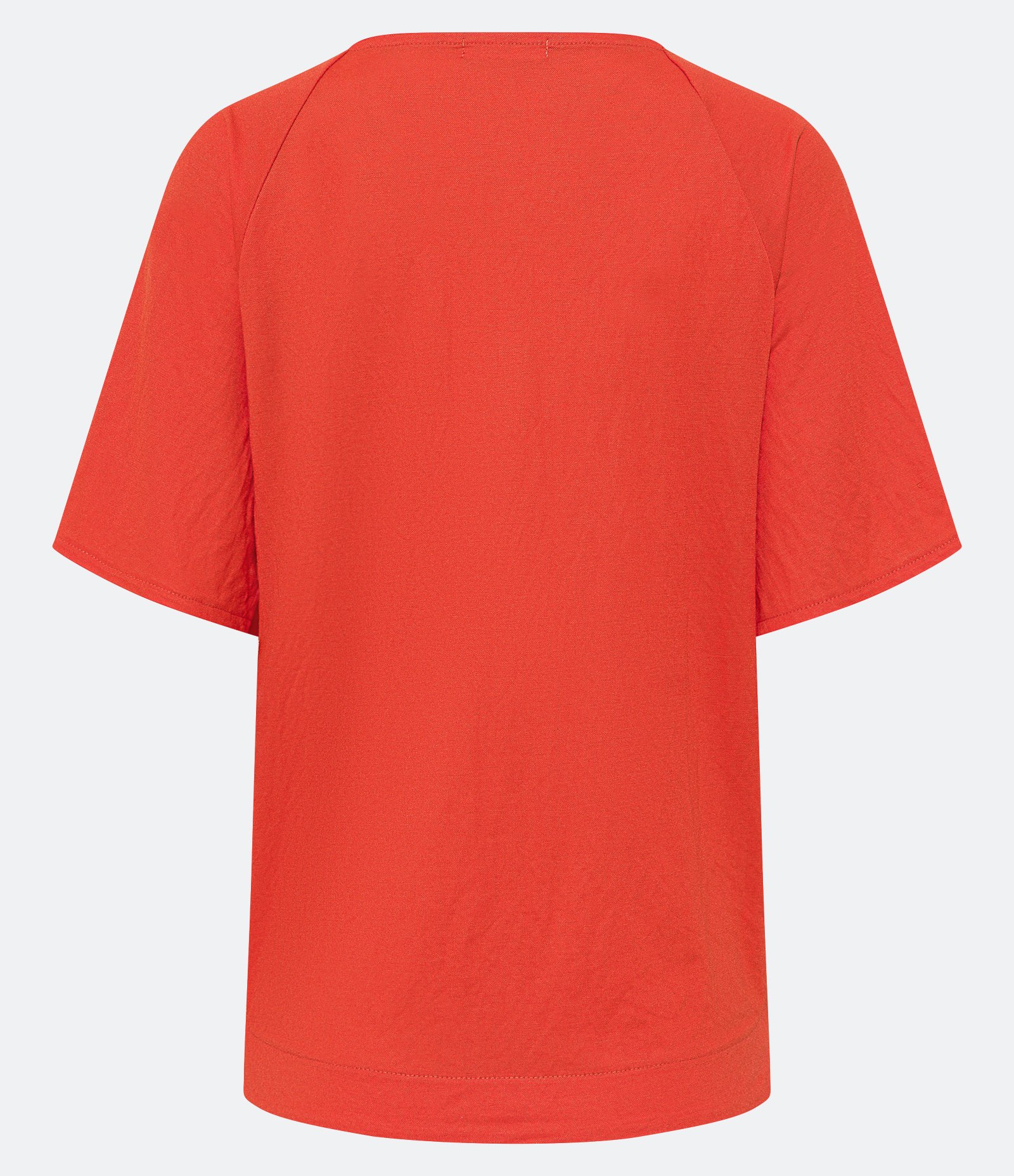 Blusa em Orly com Decote Trabalhado Laranja 7