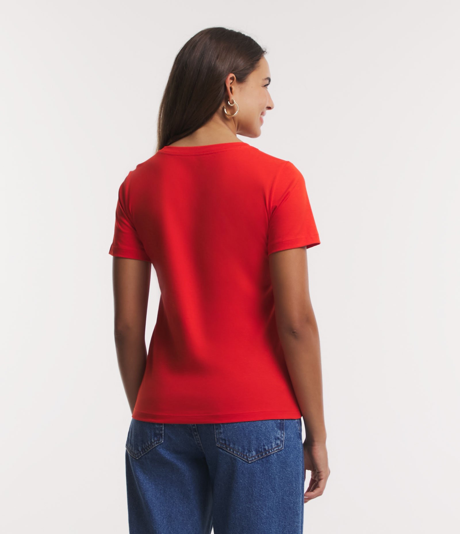 Camiseta Básica em Algodão com Manga Curta 3