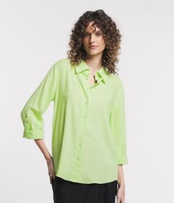 Camisa Básica em Linho com Botões