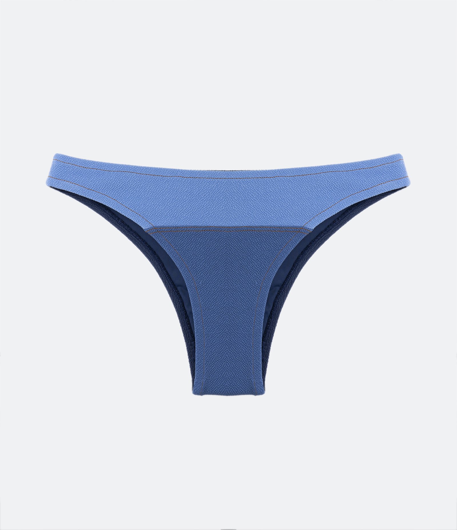 Biquíni Calcinha Básico com Bloco de Cor e Pesponto Tons de Azul 5