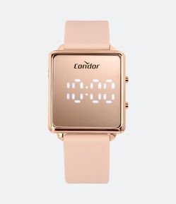 Relógio Condor Analógico com Pulseira em Silicone e Caixa em Metal COMD1202AHS 5J