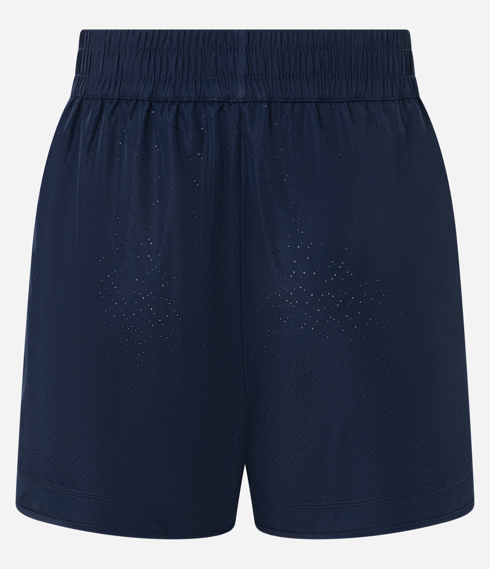 Bermuda Esportiva em Poliéster com Textura de Furinhos Azul Marinho 7