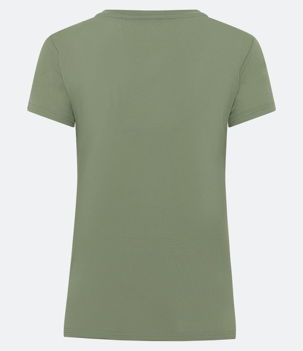 Camiseta Esportiva em Poliamida com Estampa Runner Verde 6