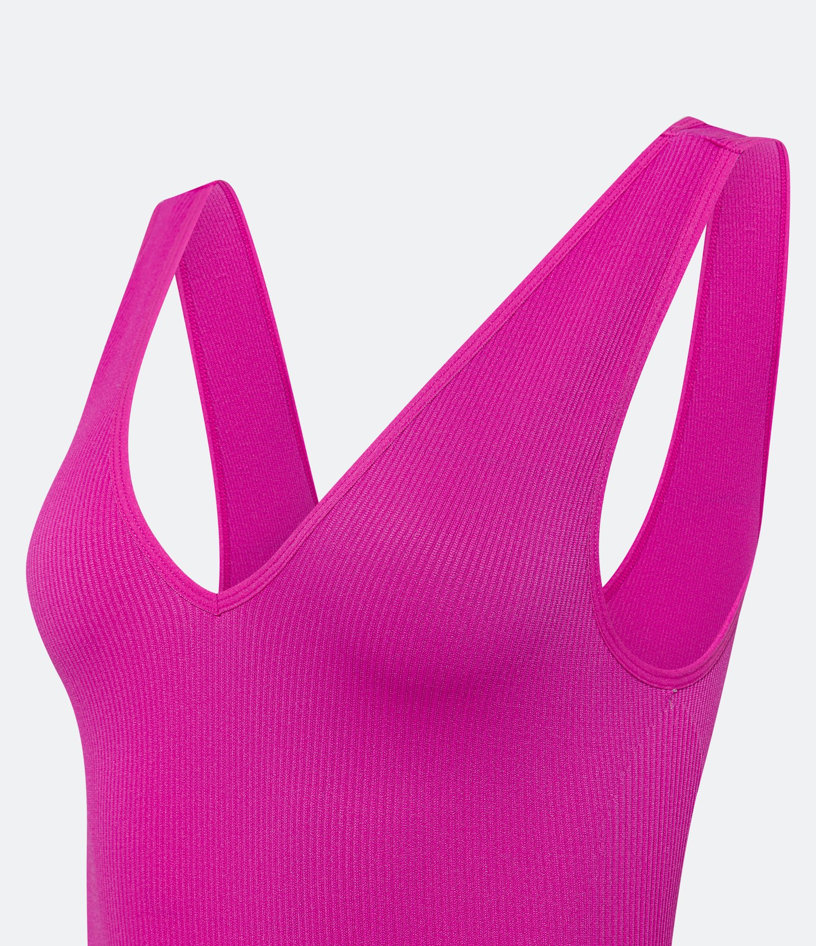 Body com Textura e Decote V Frente e Costas Rosa 6