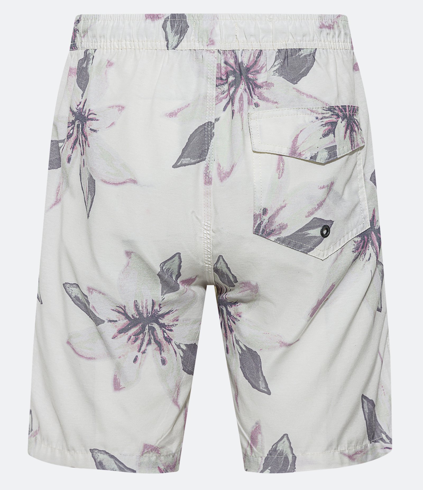 Bermuda de Passeio em Algodão com Estampa de Lírios Off White 2
