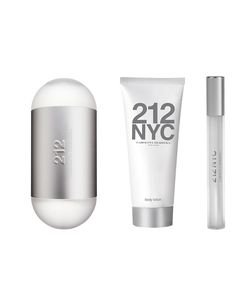 Kit Perfume Carolina Herrera 212 Eau de Toilette Feminino 100ml + Hidratante Corporal 75ml + MegaSpritzer