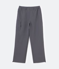 Calça Parachute em Poliamida com Cós Elástico e Bolso Lateral