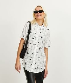 Camisa Xadrez Vermelha Feminina Comprido Moda Quadriculada Manga Longa