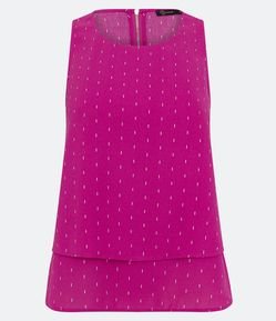 Blusa Airflow Sem Manga com Traços Estampados