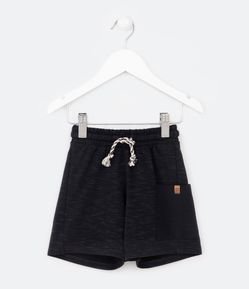 Bermuda Infantil com Bolso Texturizado - Tam 1 a 5 anos