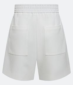 Short Alfaiatado Cintura Alta com Fivela de Metal