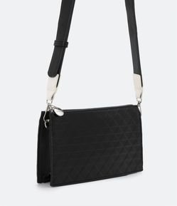 Bolsa Transversal com Alça Removível e Textura
