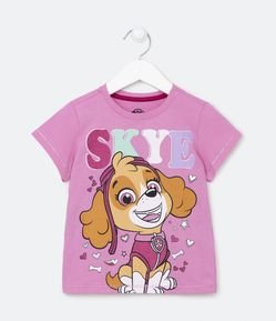 Camiseta Infantil com Estampa Skye Patrulha Canina - Tam 1 a 6 Anos