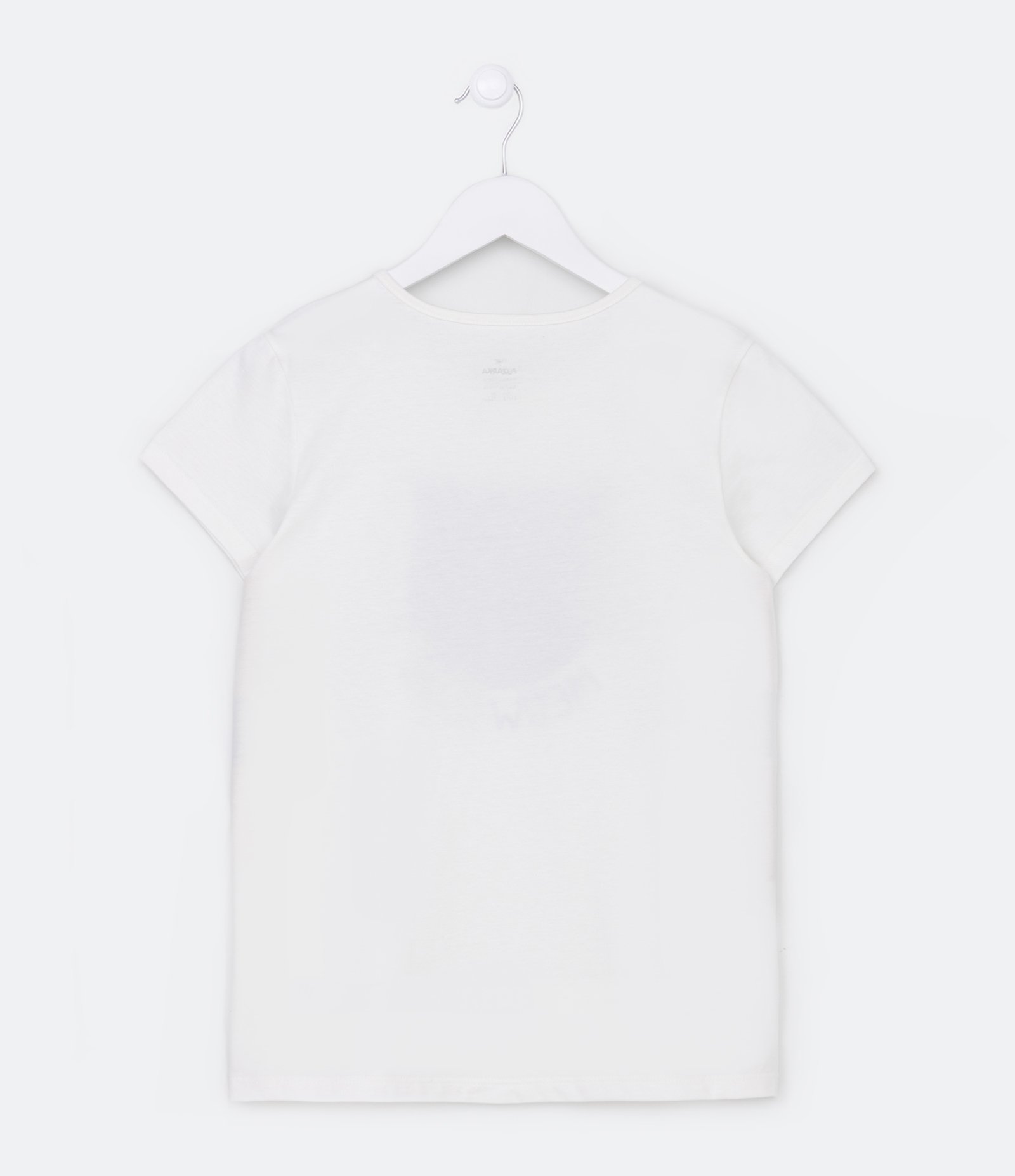 Blusa Infantil Estampa de Gatinha com Glitter - Tam 5 a 14 Anos Branco 2
