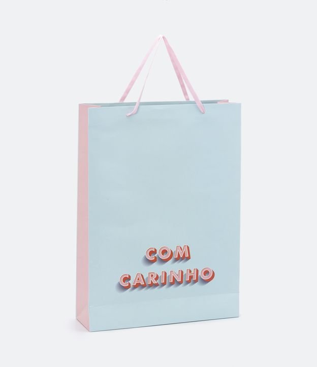 Embalagem de Presente Grande com Estampa em Lettering