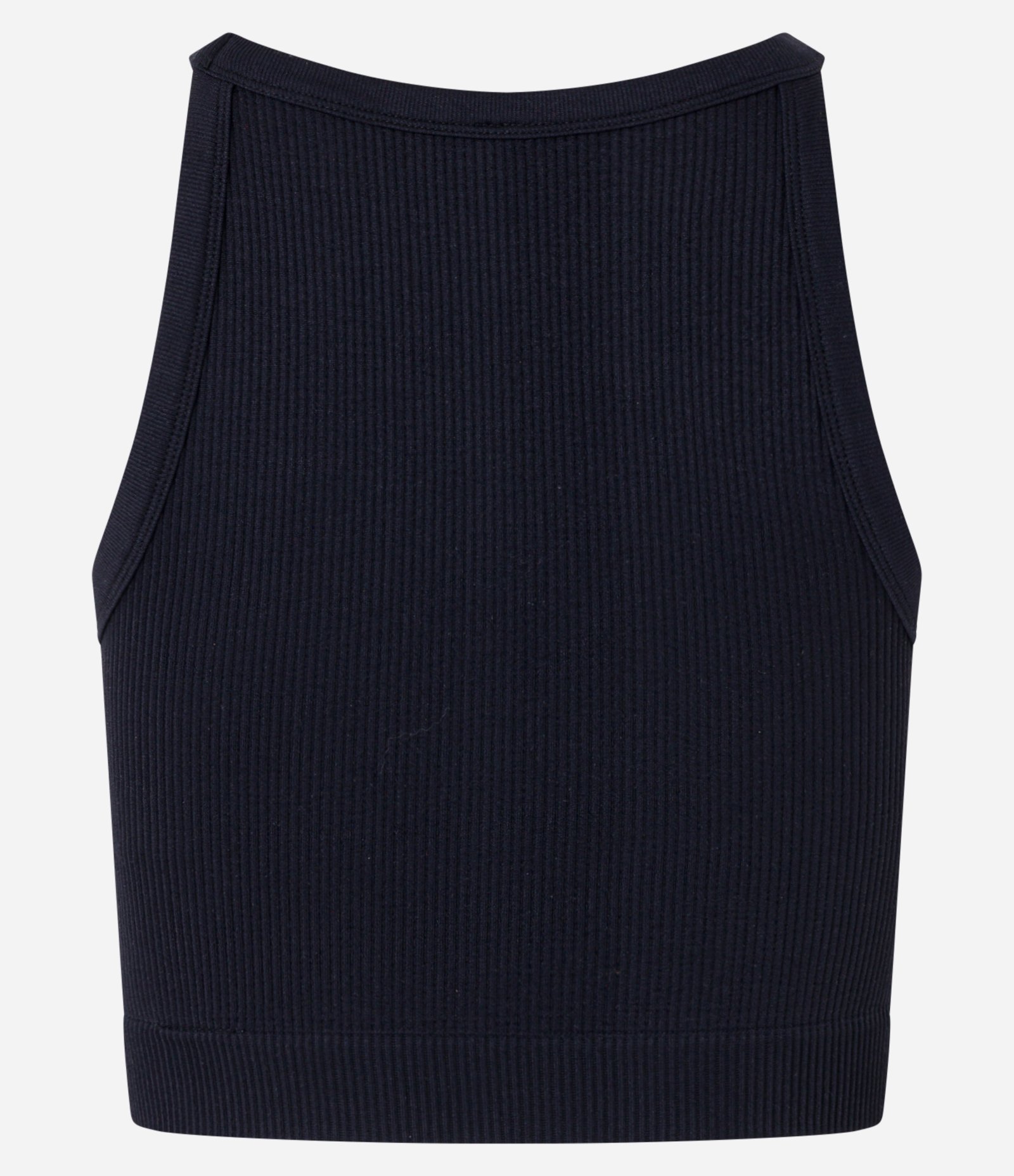Blusa Cropped Sem Manga e Sem Costura com Decote Halter Preto 7