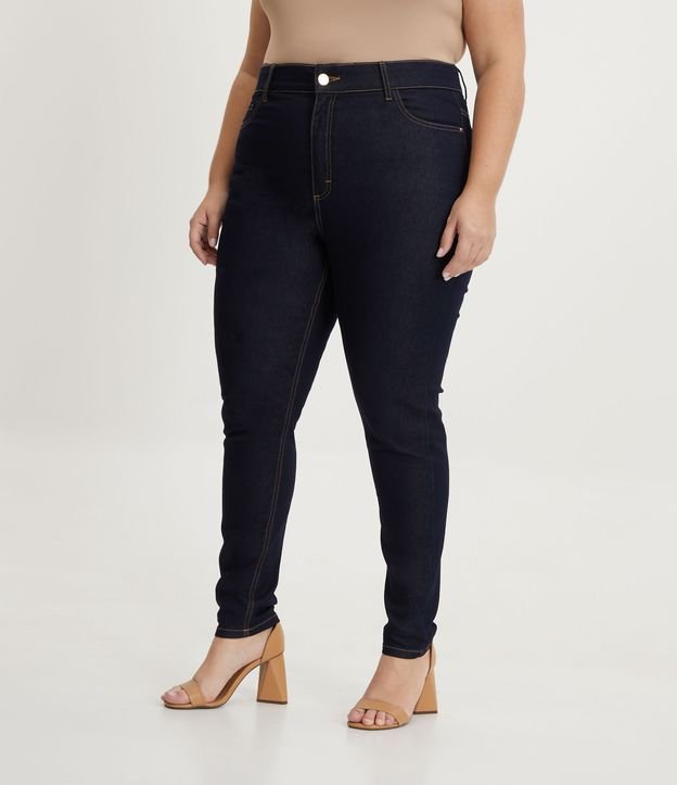 Calça Skinny Push Up Jeans Curve & Plus Size Azul 2