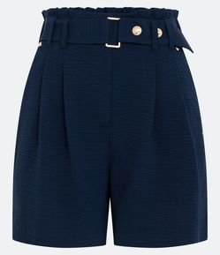 Bermuda Airflow com Cinto Afivelado e Pregas