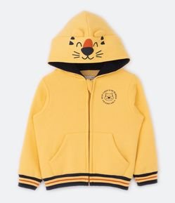 Jaqueta Infantil com Capuz de Tigrinho - Tam 1 a 5 Anos