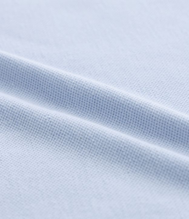Camiseta Polo Infantil com Bordado e Fenda Lateral- Tam 1 a 5 Anos Azul 3