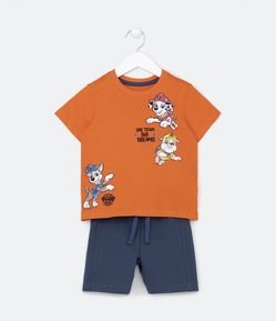 Conjunto Infantil com Estampa Patrulha Canina - Tam 2 a 5 Anos