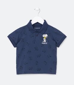 Polo Infantil com Bordado Snoopy - Tam 1 a 5 Anos