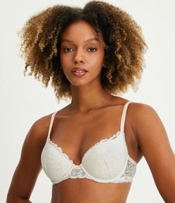 Sutiã Base em Renda com Bojo Oco