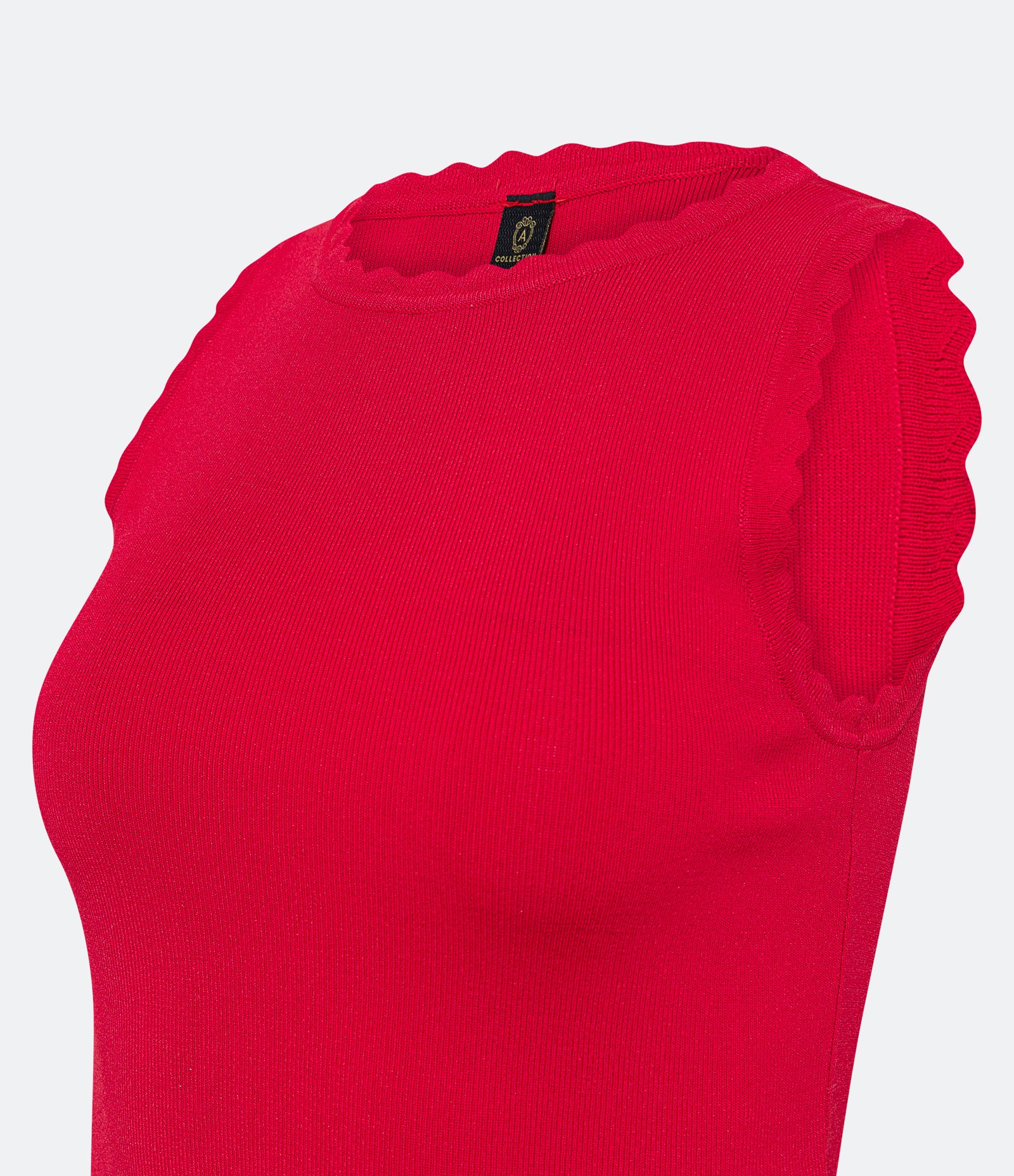 Blusa Regata em Tricô com Ondinhas 6