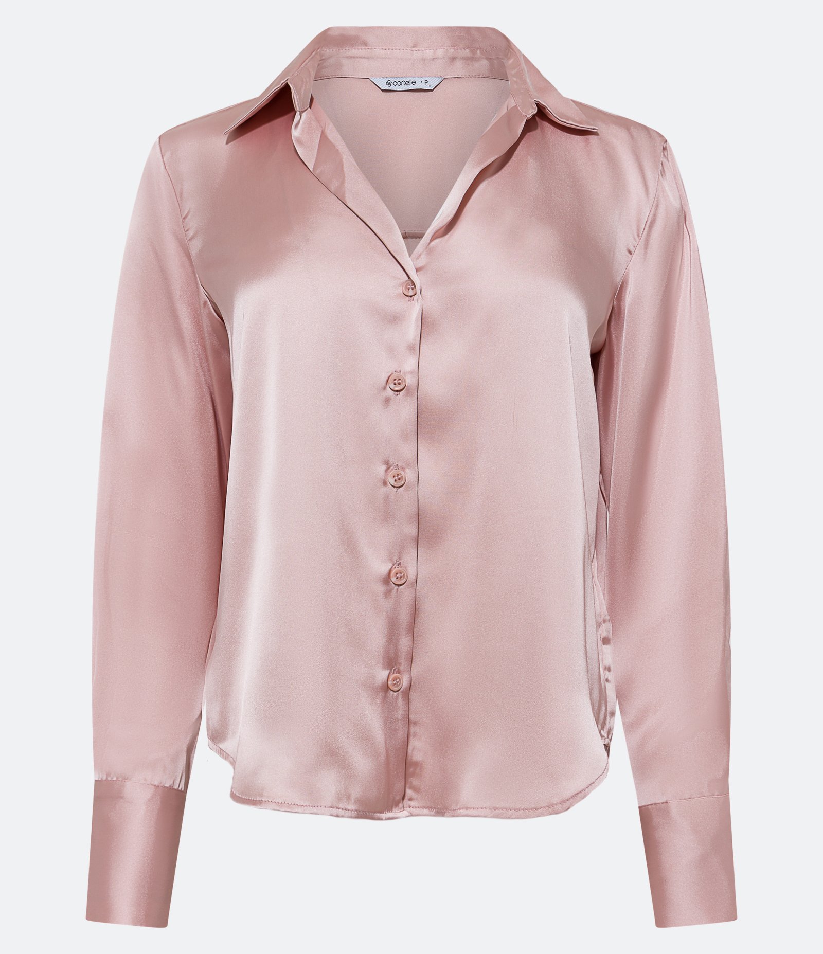 Camisa em Cetim com Recortes e Caimento Leve 5