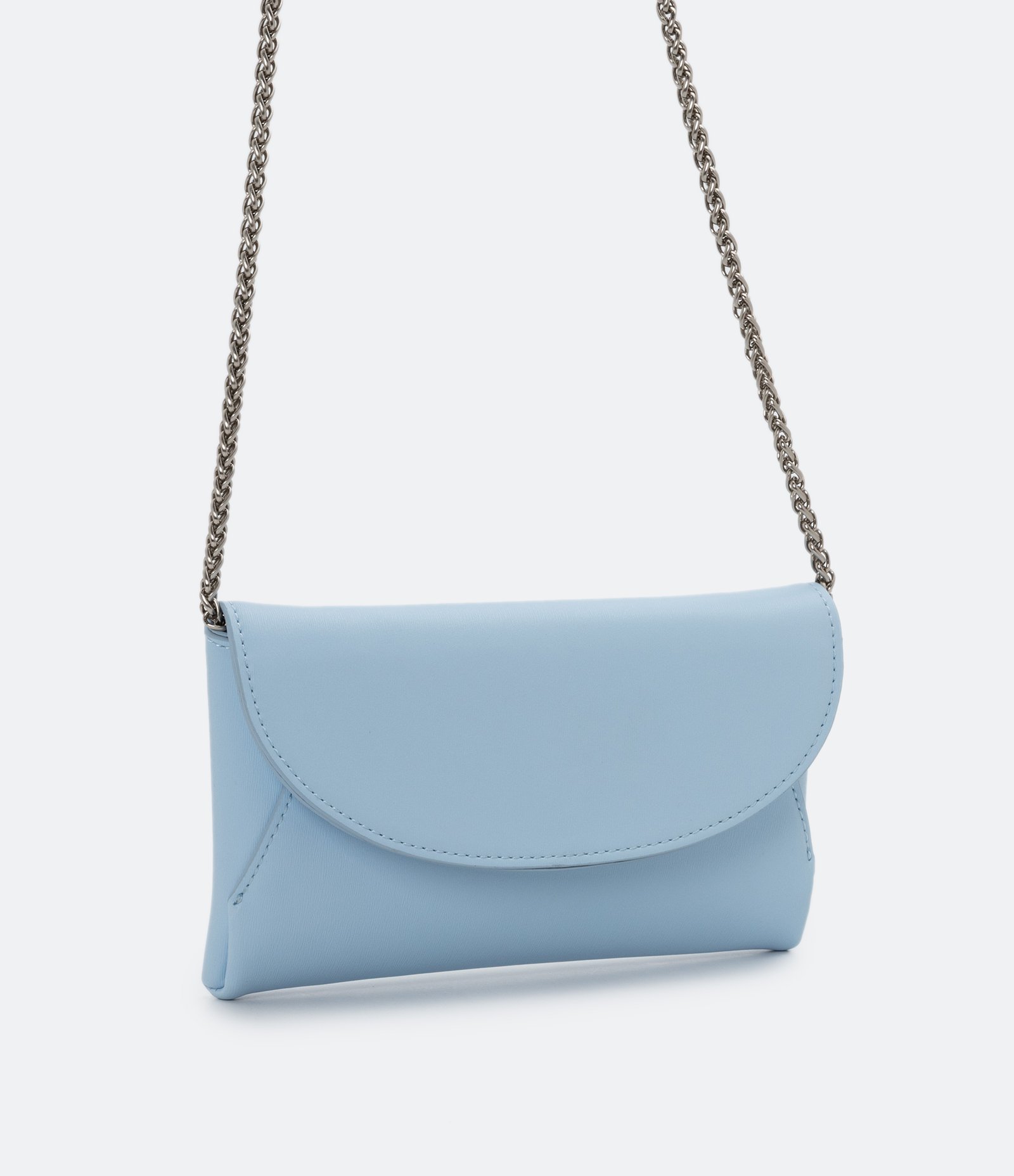 Carteira Grande Metalizada com Alça de Corrente 2