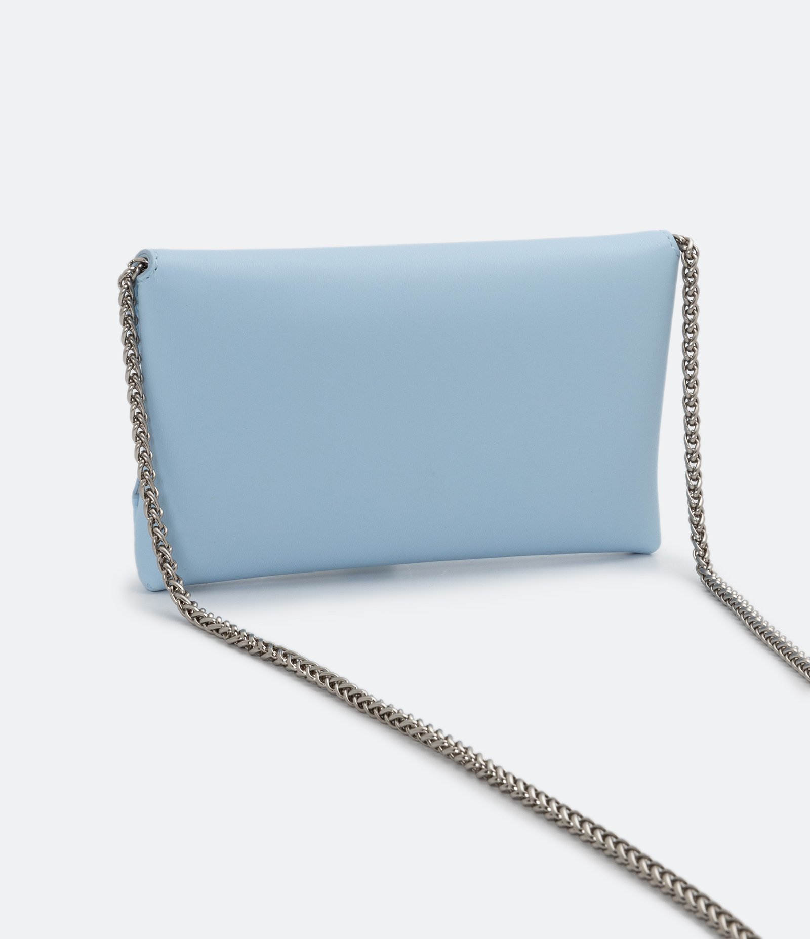 Carteira Grande Metalizada com Alça de Corrente 4