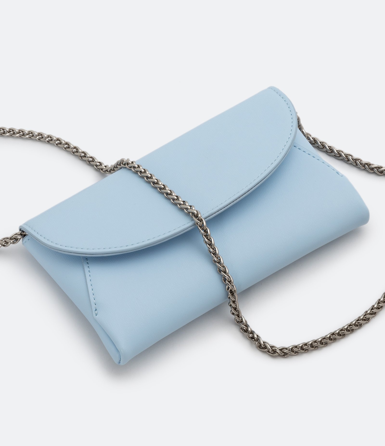 Carteira Grande Metalizada com Alça de Corrente 6