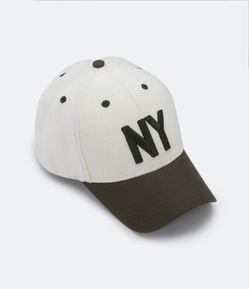 Boné Aba Curva em Algodão 06 Panel com Bordado NY