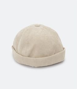 Boné Sem Aba em Sarja com Textura Cotelê