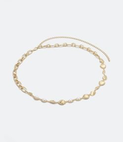 Cinto em Metal com Conchinhas e Pérolas