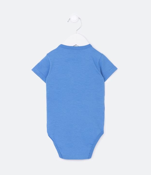 Body Infantil Stitch y Gorra con Orejitas - Talle 0 a 18 meses Azul 2