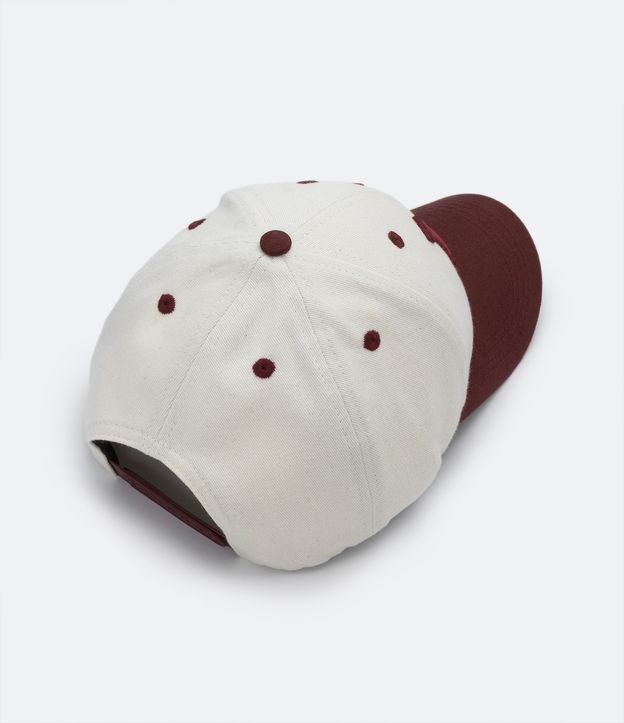 Gorra Ala Curva en Algodón con Bordado LA Rojo 2