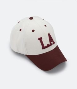 Boné Aba Curva em Algodão com Bordado LA