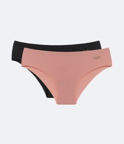 Kit 02 Calcinhas Caleçon em Poliamida com Barra a Fio DelRio