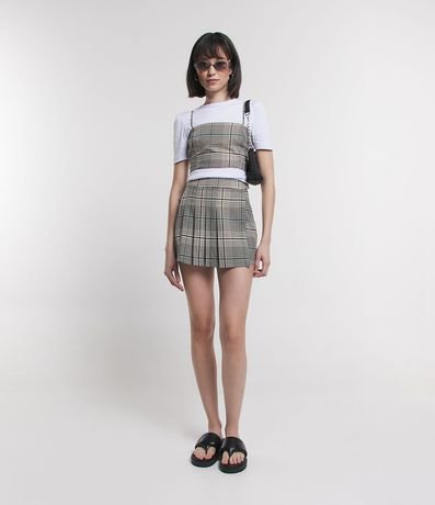 Short Saia em Alfaiataria Xadrez com Preguinhas é boa?